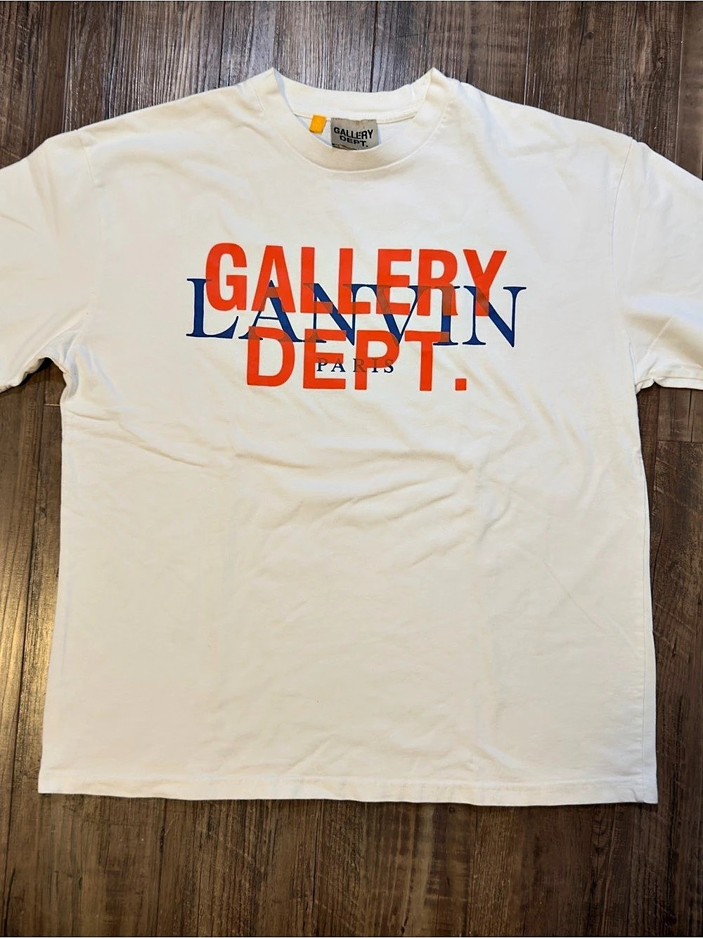 Gallery Dept. x Lanvin Paris Tee Graphic Tee in White Size Large Like New